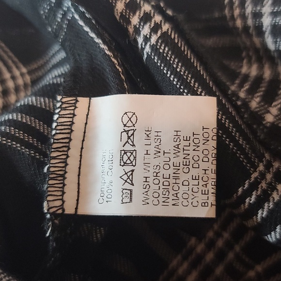 ROMWE Women's Black and White Plaid Pants with Suspenders (Sz M) - Picture 9 of 9